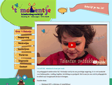 Tablet Screenshot of kinderopvangmolentje.nl